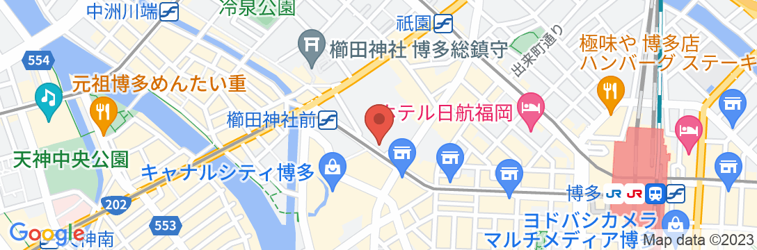 mizuka Business キャナルシティ博多前の地図