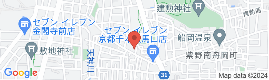 金閣寺町家 美雲の地図