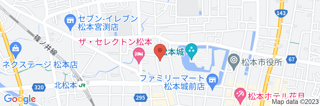 Hostel みんか松本の地図