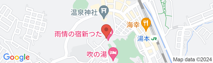 いわき湯本温泉 雨情の宿 新つたの地図