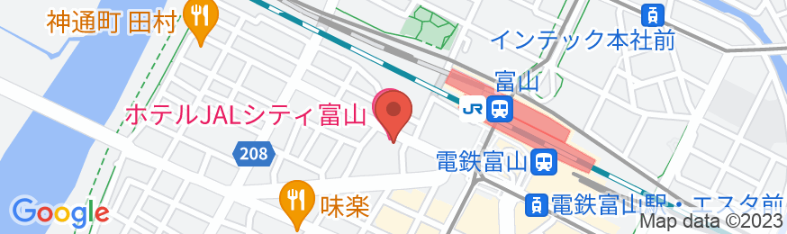 ホテルJALシティ富山の地図