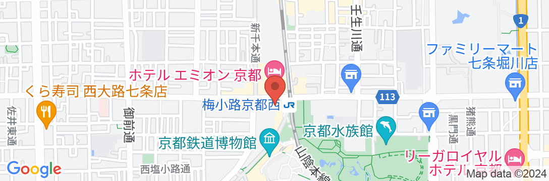 京都 梅小路 花伝抄(共立リゾート)の地図