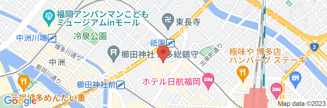 HOTEL ORIGO HAKATA - Gion -の地図