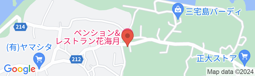 ペンション花海月<三宅島>の地図