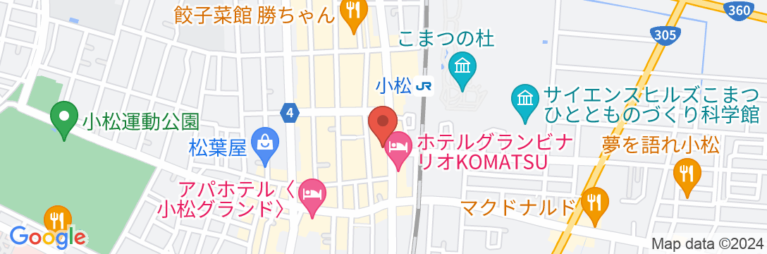 松屋旅館<石川県>の地図