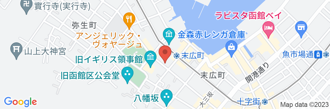 元町の宿 雪月花の地図