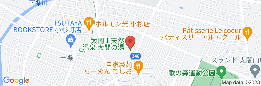 ホテル太閤の湯の地図