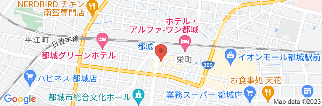 Tabist ホテル 都城 宮崎の地図