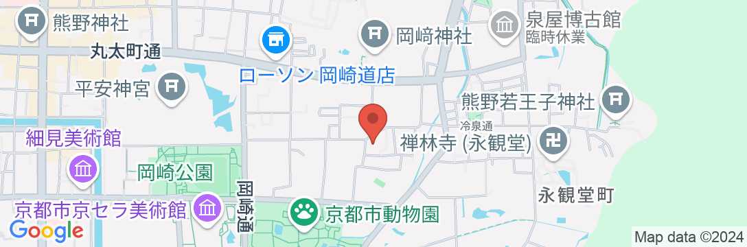 山科伯爵邸 源鳳院の地図