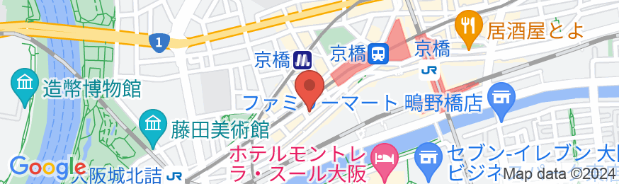 大阪シティホテル京橋の地図