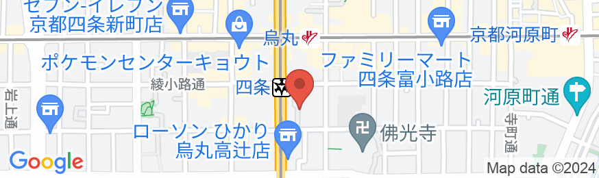 京の宿 縁 四条の地図