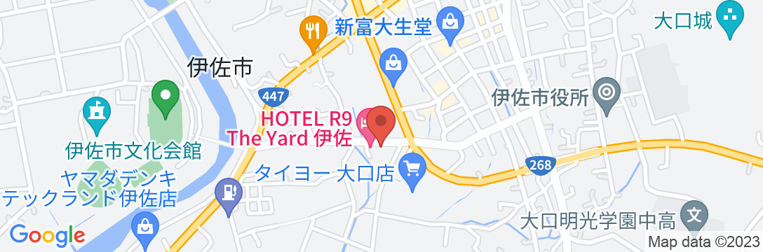 HOTEL R9 The Yard 伊佐の地図