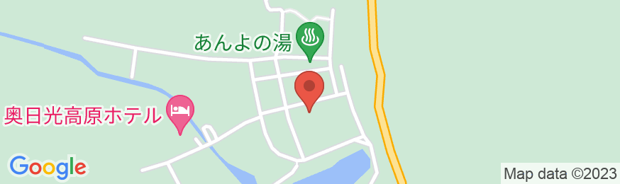 亀の井ホテル 奥日光湯元の地図