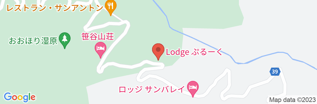 Lodge ぷるーくの地図