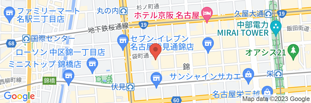 アパホテル〈名古屋伏見駅北〉の地図