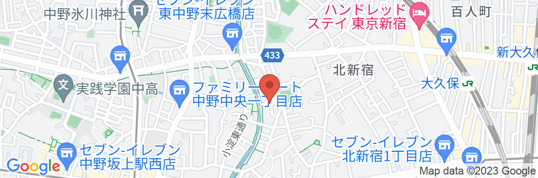 グローバルステイ北新宿の地図