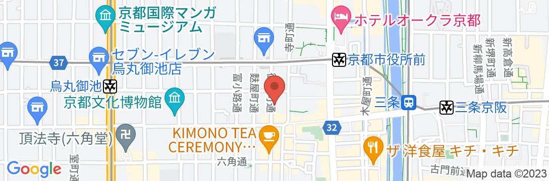 プリンス スマート イン 京都三条の地図