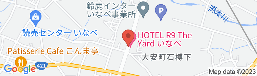 HOTEL R9 The Yard いなべの地図