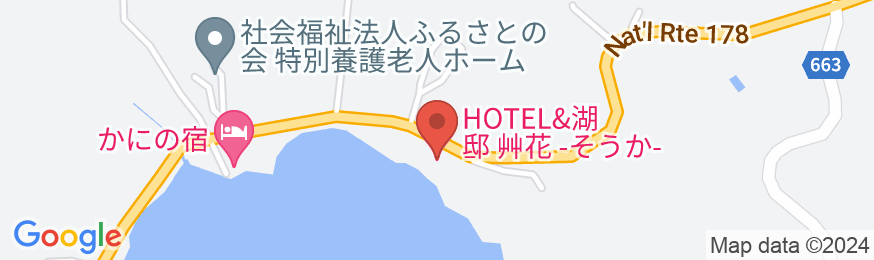 HOTEL&湖邸 艸花 -そうか-の地図