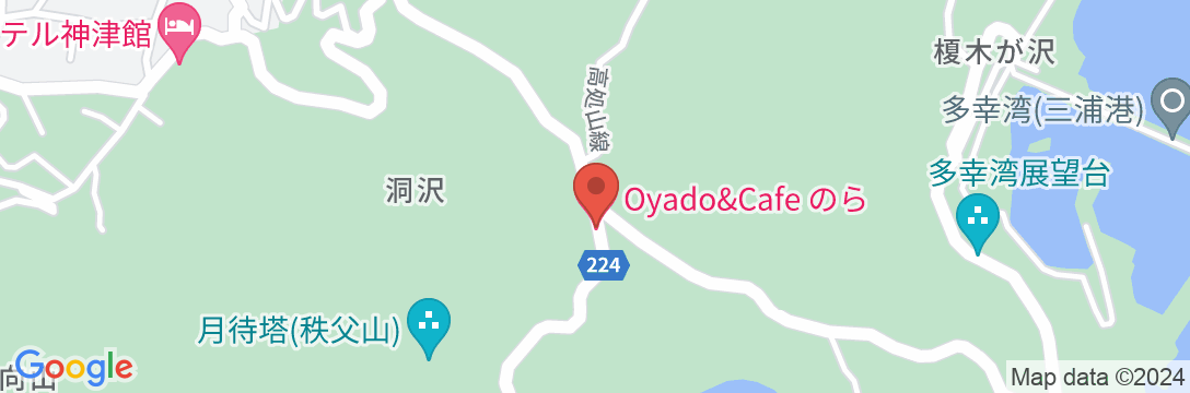 Oyado&Cafeのら<神津島>の地図