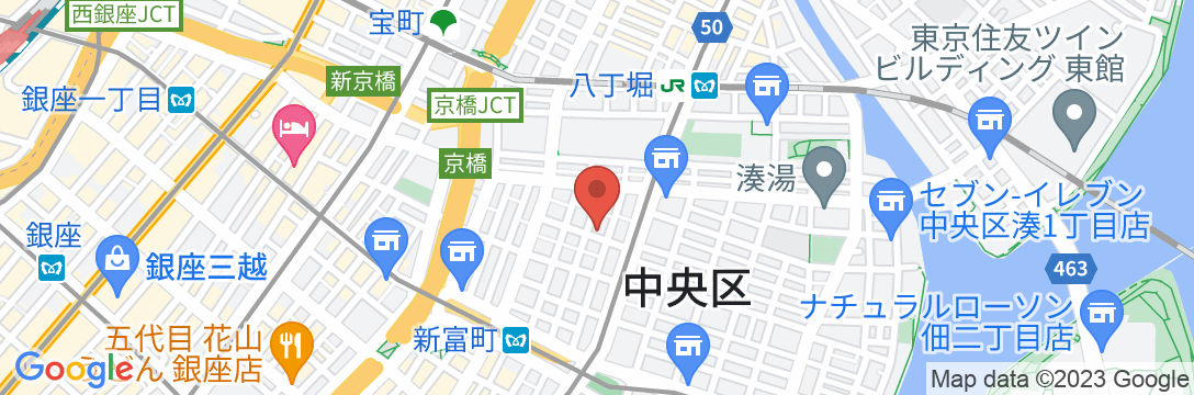 ELE hotel Ginza Eastの地図