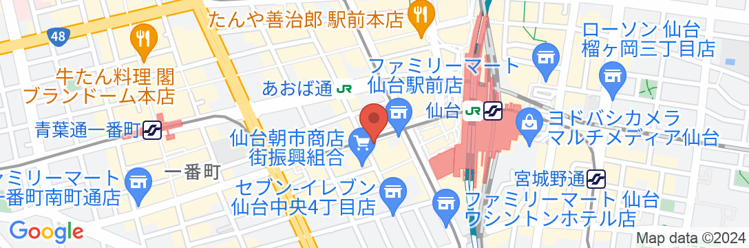 ダイワロイネットホテル仙台西口 PREMIERの地図