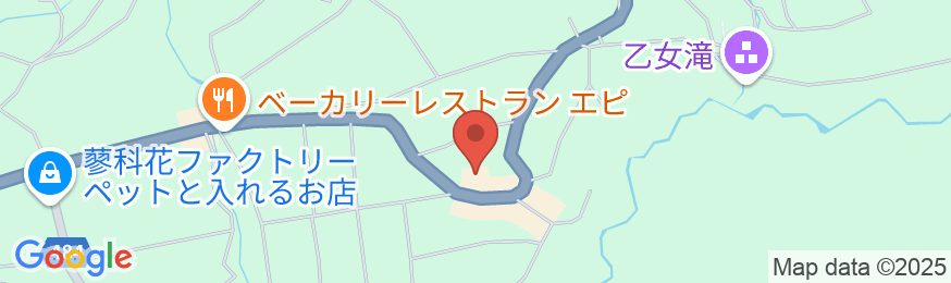 山歩きと音楽の宿 ペンションAndanteの地図