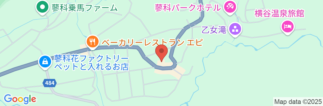 山歩きと音楽の宿 ペンションAndanteの地図
