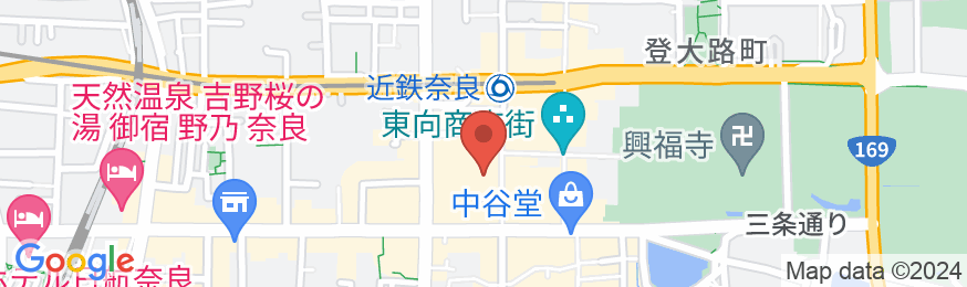 いろはグランホテル近鉄奈良駅前の地図