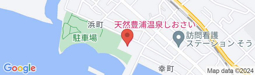 天然豊浦温泉しおさいの地図