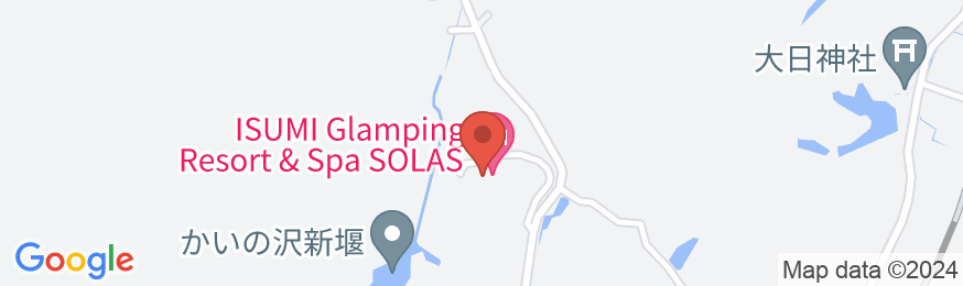 ISUMI Glamping Resort & Spa SOLASの地図