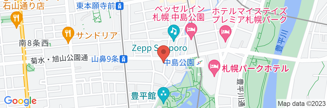 ダイワロイネットホテル札幌中島公園の地図