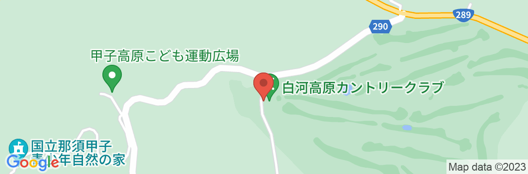 甲子温泉 白河高原カントリークラブの地図
