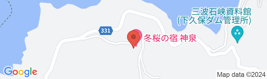 冬桜の宿 神泉の地図