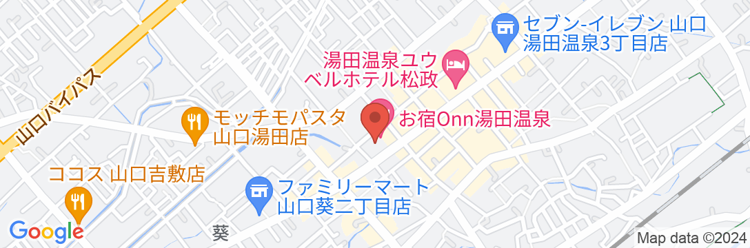 お宿Onn 湯田温泉の地図