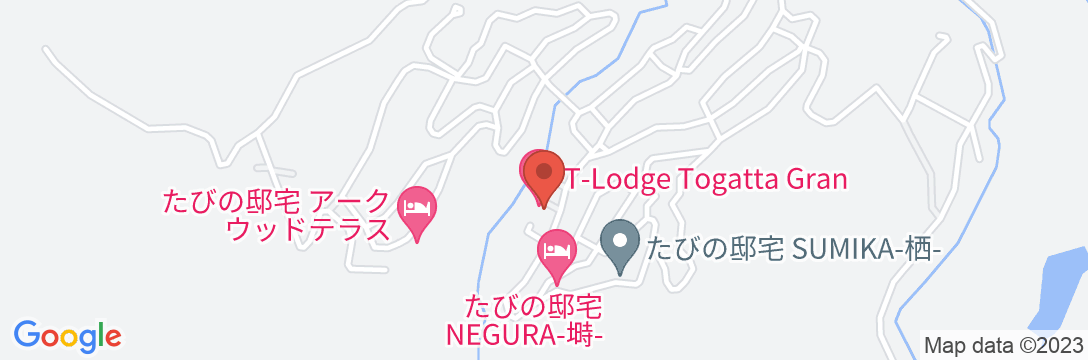 Tロッジ遠刈田 GRANの地図