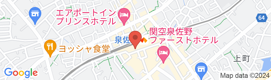 レフ関空泉佐野 by ベッセルホテルズ|REF関空泉佐野|サウナ付大浴場(関西空港)の地図