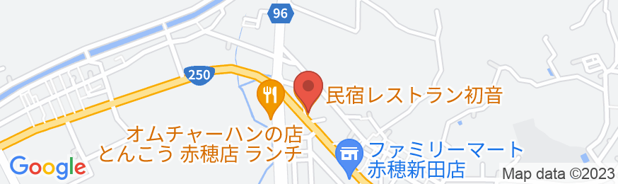 民宿レストラン 初音の地図
