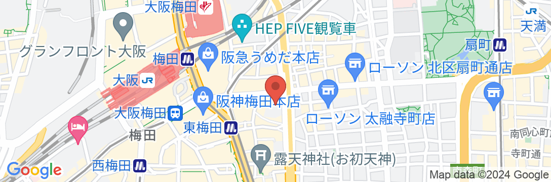 ヴィラフォンテーヌ グランド 大阪梅田の地図