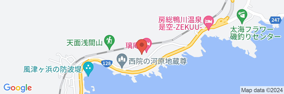 鴨川温泉 璃庵(りあん)の地図