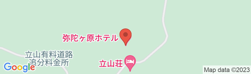 立山黒部アルペンルートオフィシャルホテル 弥陀ヶ原ホテルの地図