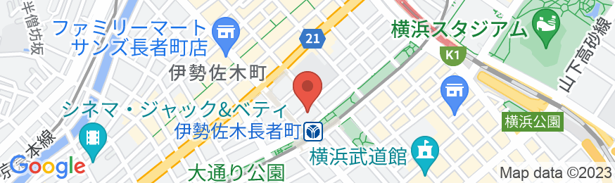 チサン ホテル 横浜伊勢佐木町の地図