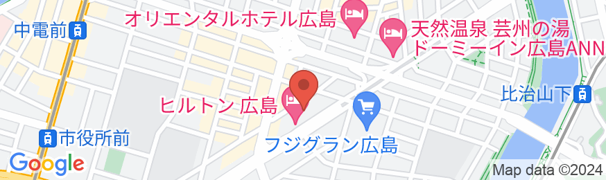 ヒルトン広島の地図