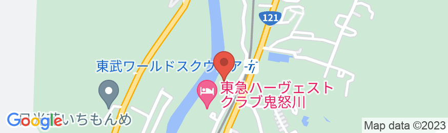 鬼怒川渓翠の地図