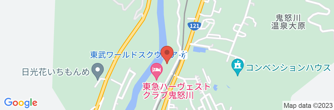 鬼怒川渓翠の地図