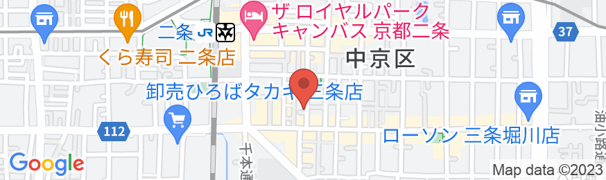 美盧京都二条ホテルの地図