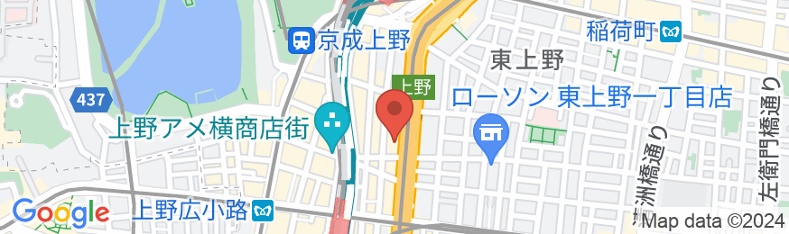 アパホテル〈上野駅南〉の地図