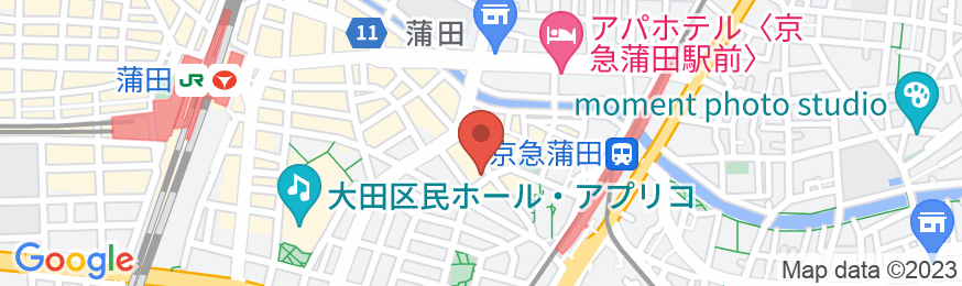 ホテルリブマックス蒲田駅前の地図