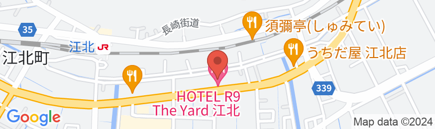 HOTEL R9 The Yard 江北の地図