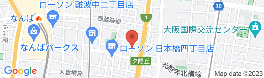 R Hotel Nambaの地図